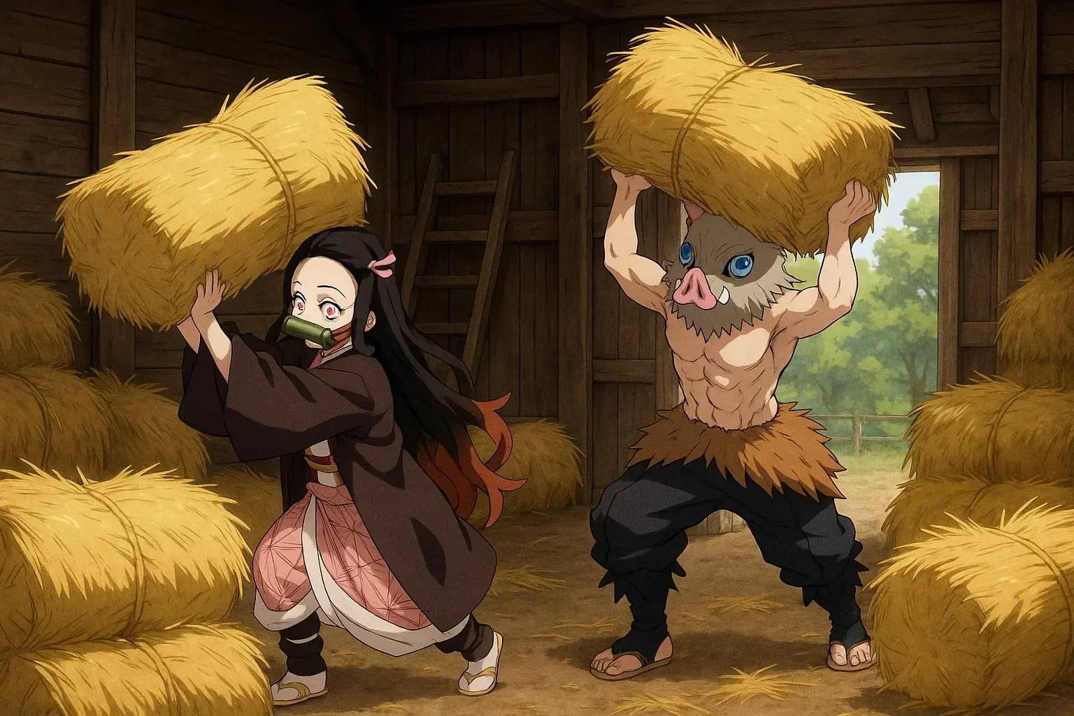 illustration for barn