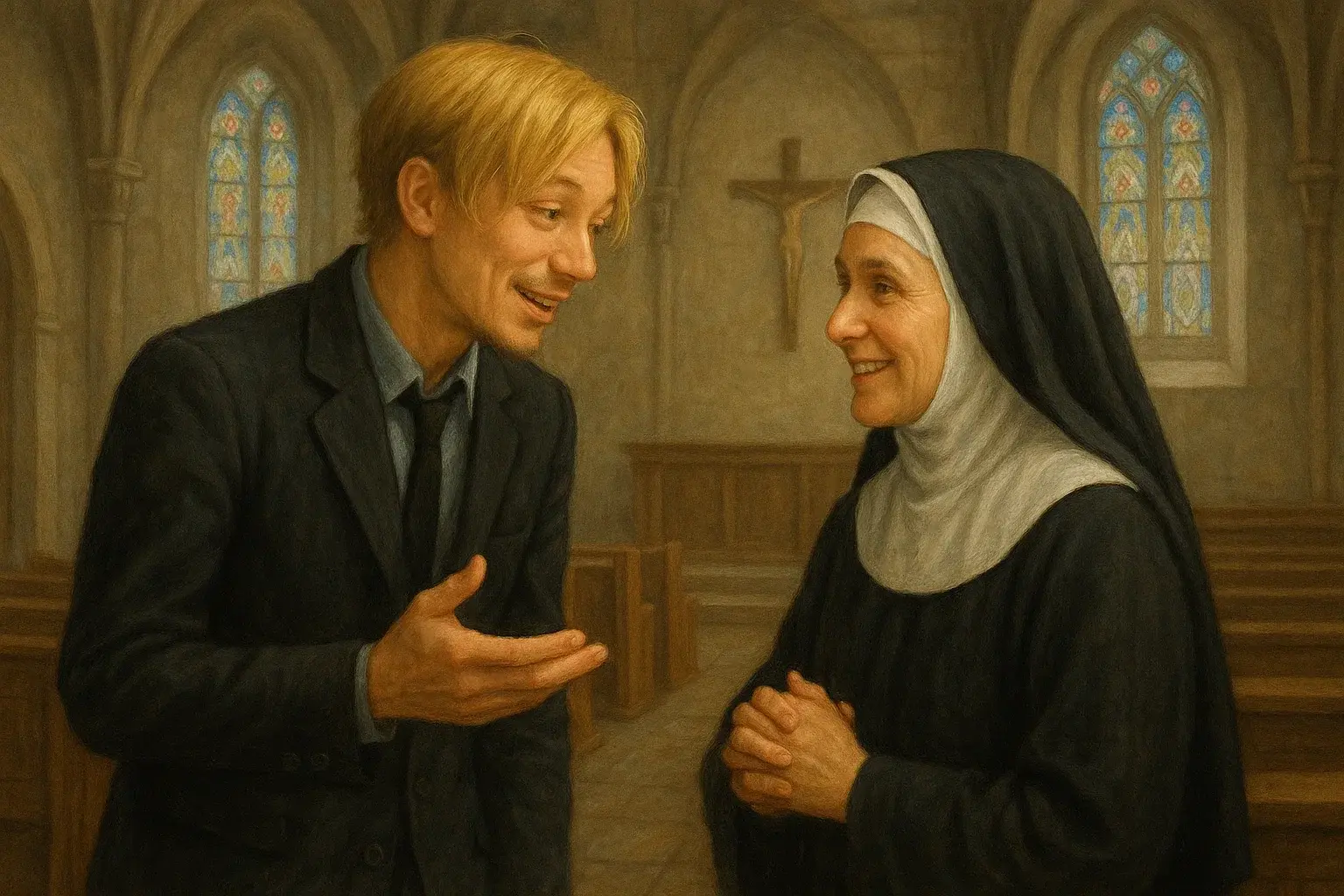 illustration for nun