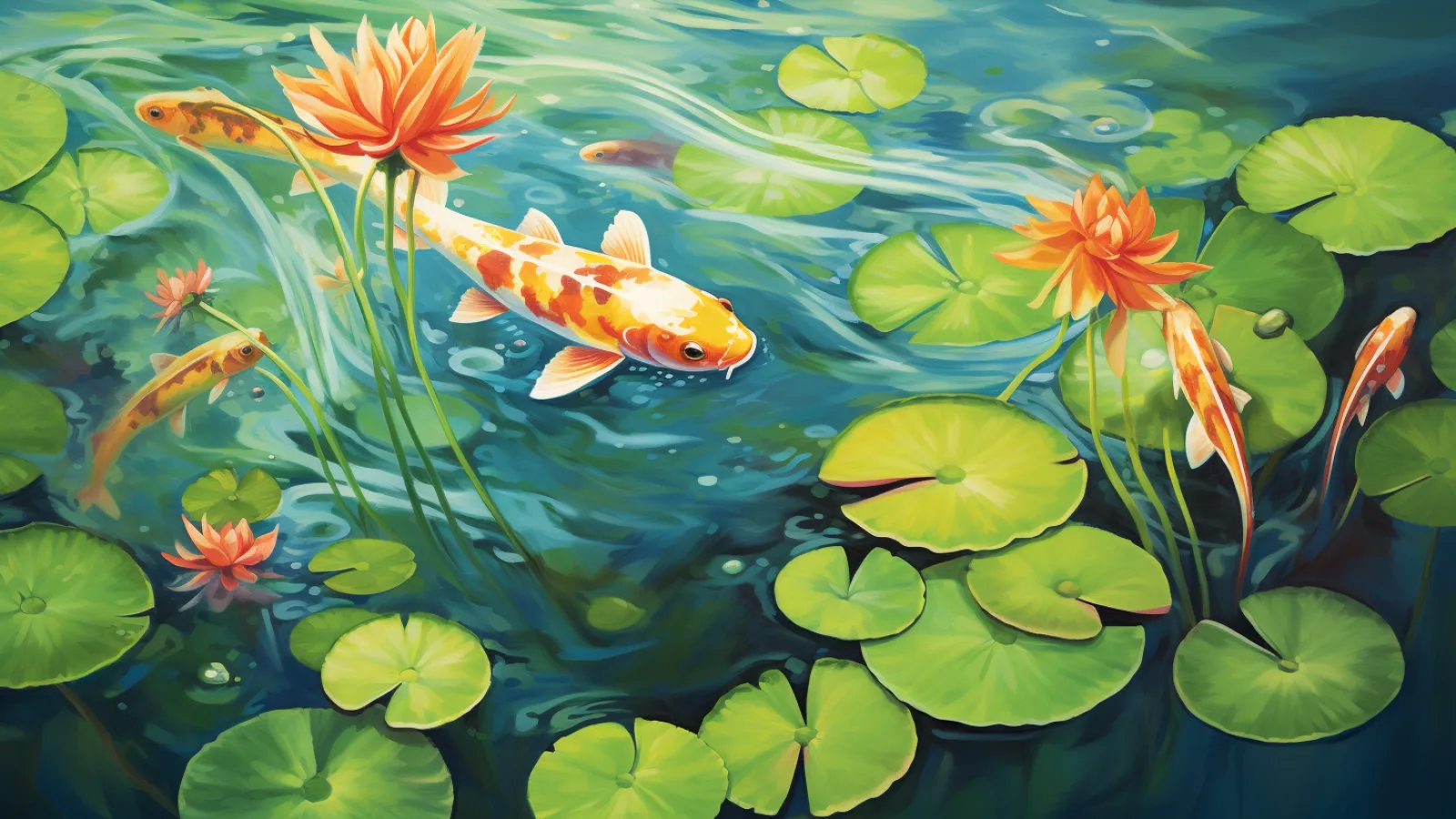 illustration for pond