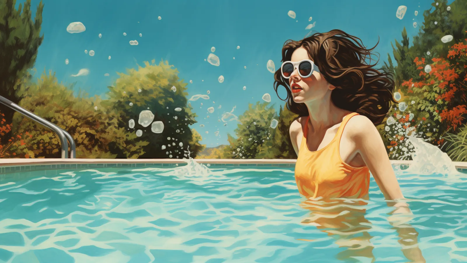 illustration for pool