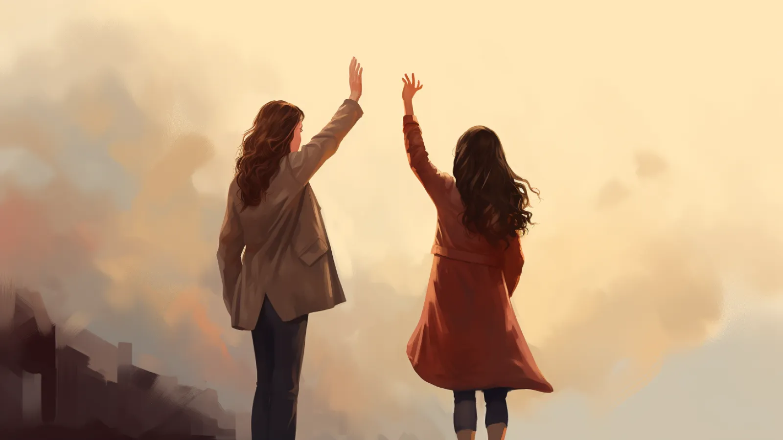 illustration for goodbye