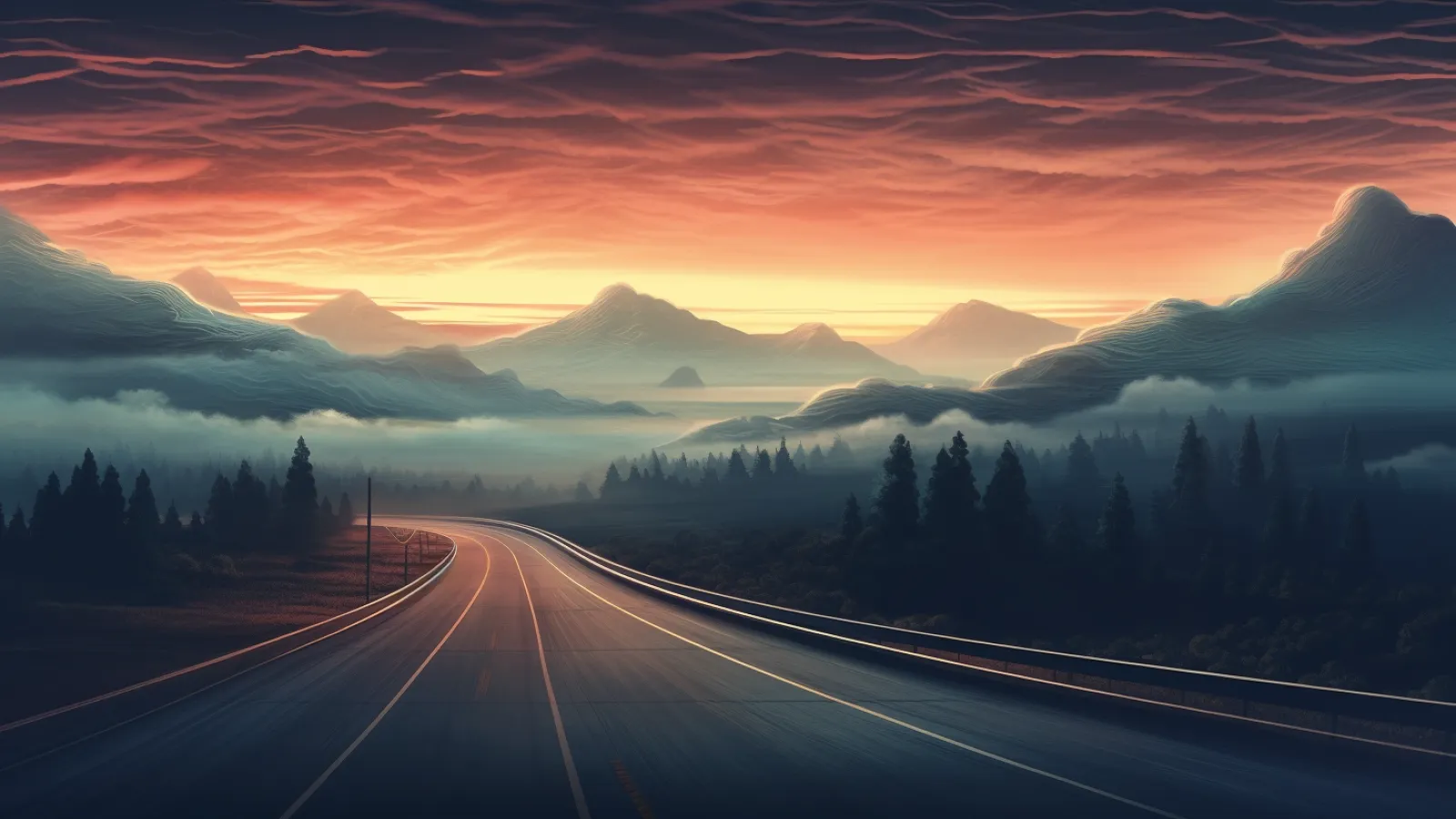 illustration for highway