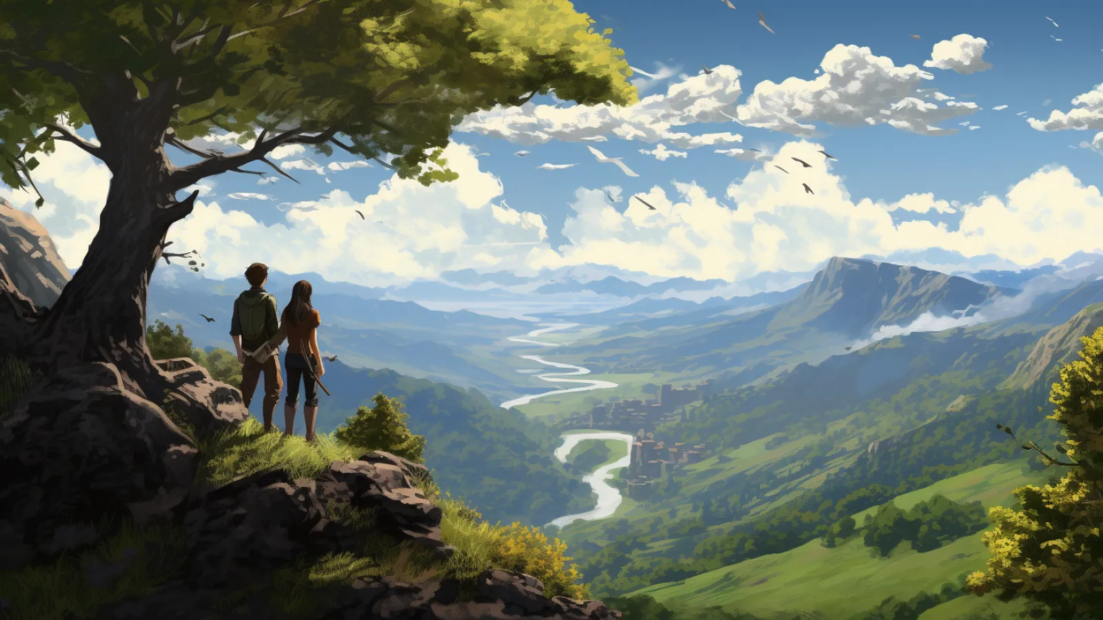 illustration for hill