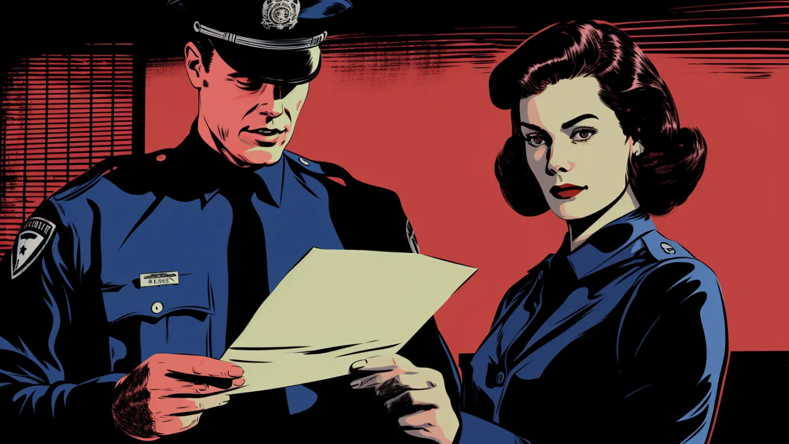 illustration for rap sheet