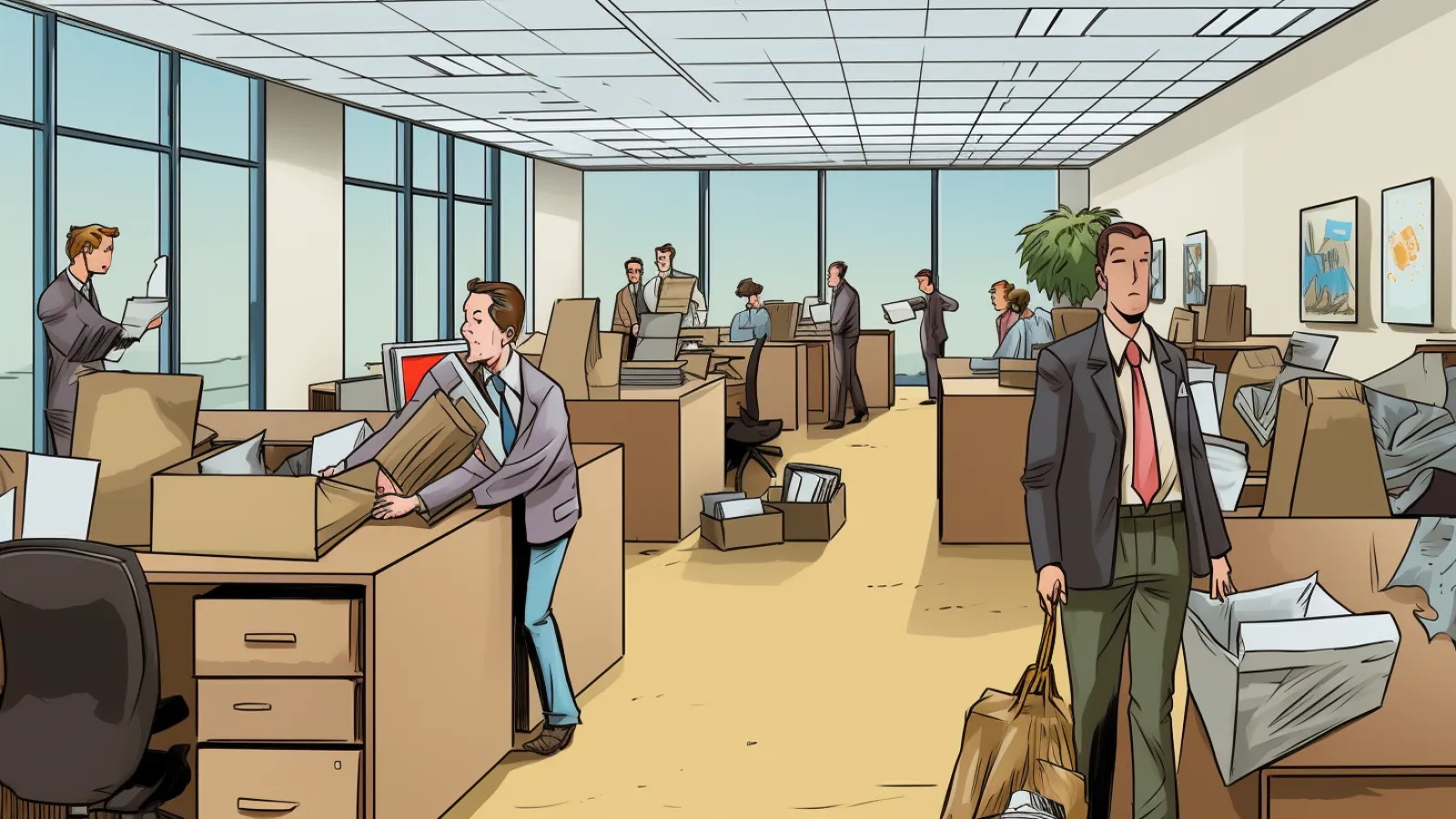 illustration for layoff