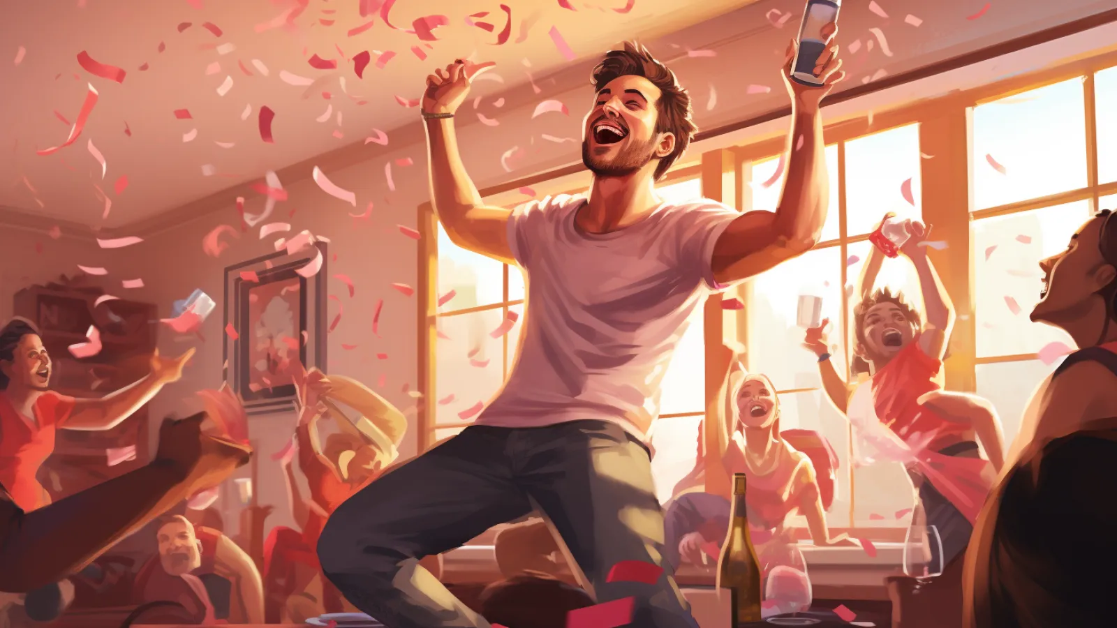 illustration for party on